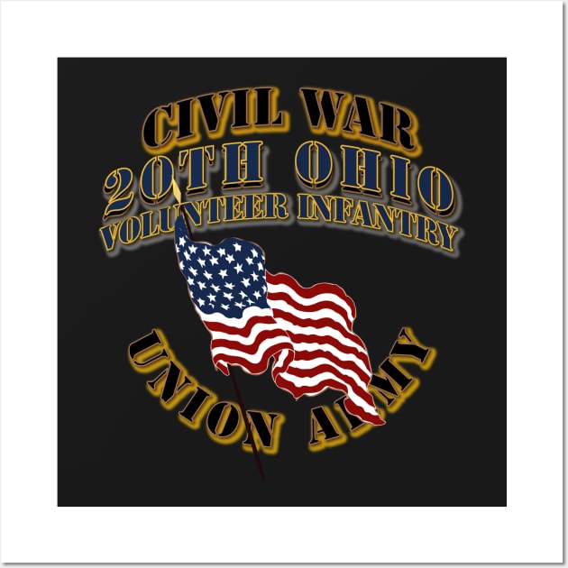 Civil War - 20th Ohio Volunteer Infantry - USA Wall Art by twix123844